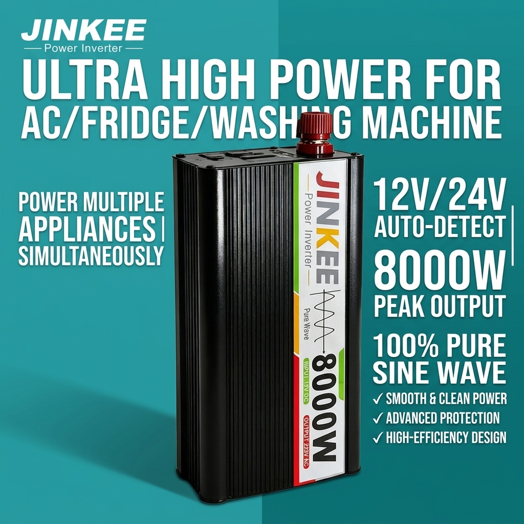 8000W/ 5000W อินเวอร์เตอร์ 12V TO 220V แปลงไฟ12v เป็น 220v อินเวอร์เตอร์สำหรับบ้าน โซลาร์อินเวอร์เตอ