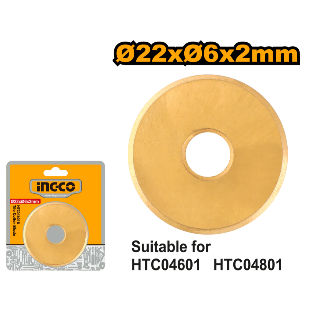 INGCO อะไหล่ใบมีดตัดกระเบื้อง 22x6x2 mm รุ่น HTC04601B สำหรับแท่นตัดรุ่น HTC04601, HTC04801