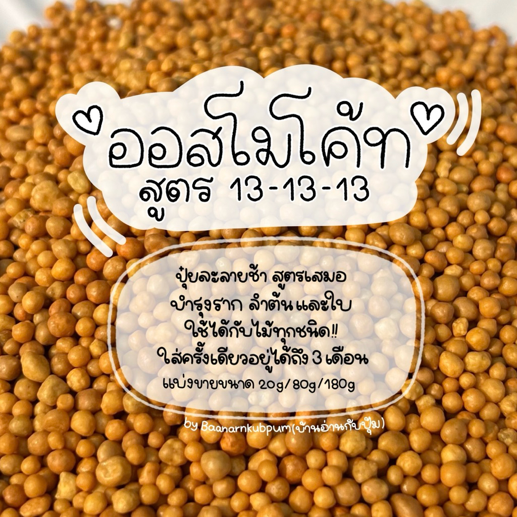 ปุ๋ย ออสโมโค้ท สูตร13-13-13 ปุ๋ยละลายช้า