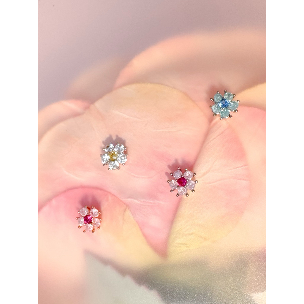 More Than Piercing: MP19 Vivid Flower *waterproof* จิวหู/ต่างหู