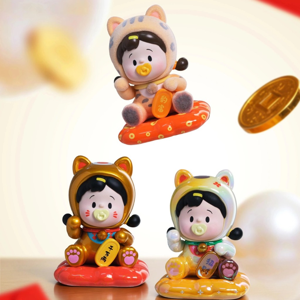 [🌈พร้อมส่ง-แบบจุ่ม] โมเดลมินิ FANCY UP HANAMAKI Lucky Cat