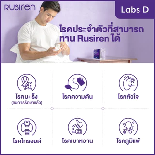 (Set 2 กล่องใหญ่ แถม 2 กล่องเล็ก) Rusiren รูไซเรน ผลิตภัณฑ์เสริมอาหารแก้อาการนอนกรน