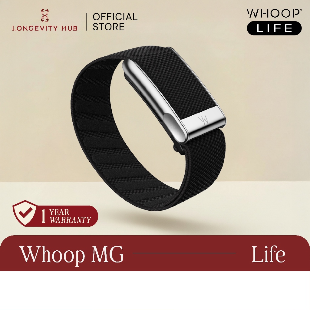 Longevity Hub - WHOOP MG LIFE สายรัดข้อมือติดตามสุขภาพ (รับประกัน 1 ปี)