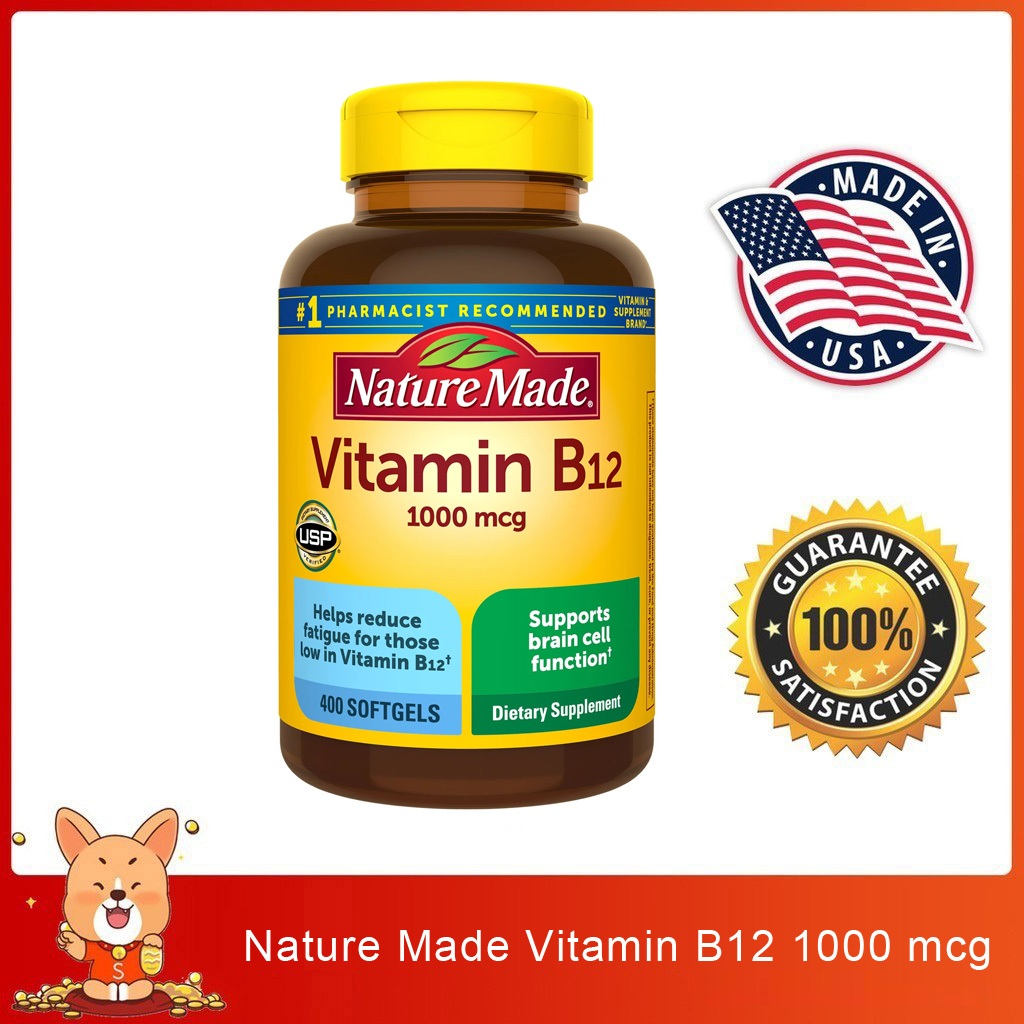 (Exp.07/2027)Nature Made Vitamin B12 1000 mcg., 400 Softgels