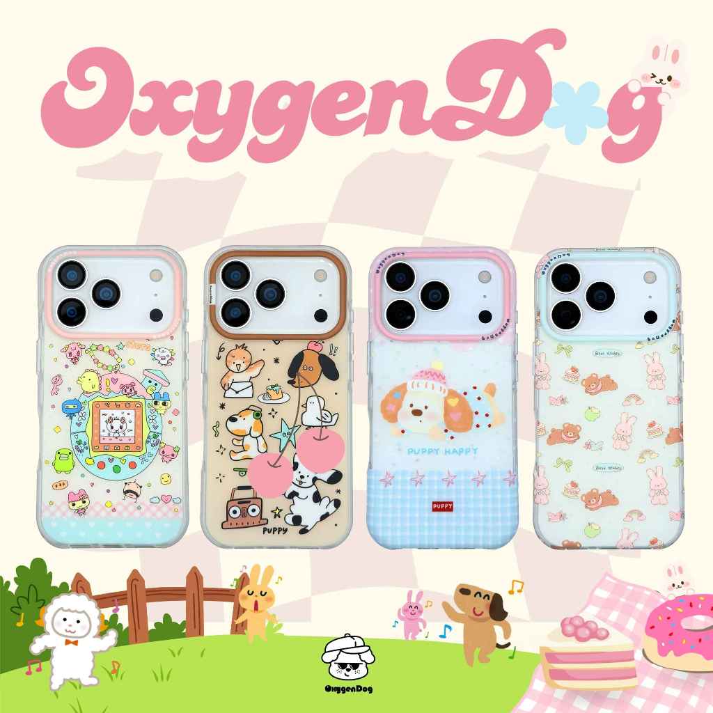 Oxygendog case เคสไอโฟน ลายการ์ตูน For iPhone 17promax 17pro 17 16ProMax 16 15ProMax 15 14 13
