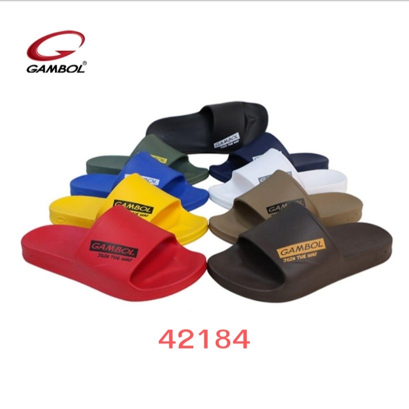 GAMBOL รองเท้าแตะ รองเท้าลำลอง หญิง-ชาย แบบสวม รุ่น GM42184  (Size 36-44)