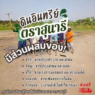 ดินอินทรีย์ชีวภาพ ตราสุนารี ปุ๋ยอินทรีย์ปรับปรุงดิน ปลูกผัก ผลไม้ ไม้ดอก 1 กก. ซื้อ 1 แถม 1