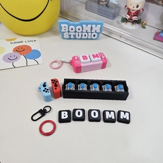 📍สีที่กดเลือกได้มีพร้อมส่ง custom รอ 1-2 วัน📍Nintendo Keychain พวงกุญแจคีย์แคป custom ข้อความได้