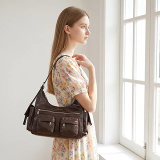 MOLICHIC Hobo Bag กระเป๋าสะพายข้างสไตล์วินเทจ Y2K กระเป๋าผู้หญิงช่องเยอะ จุของได้เยอะ ทรงสวย ทันสมัย