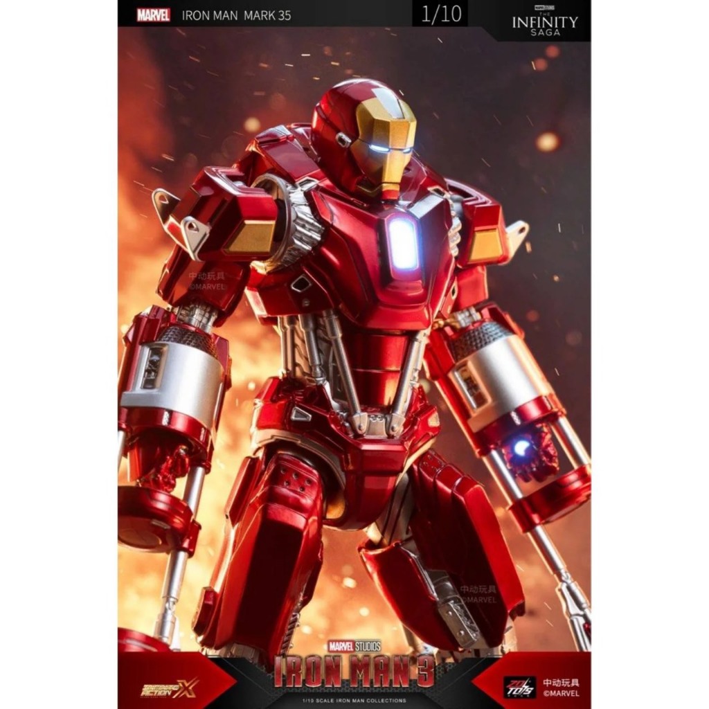 ZD Toys Iron Man 3 ฟิกเกอร์ Iron Man Mark 35 - Red Snapper