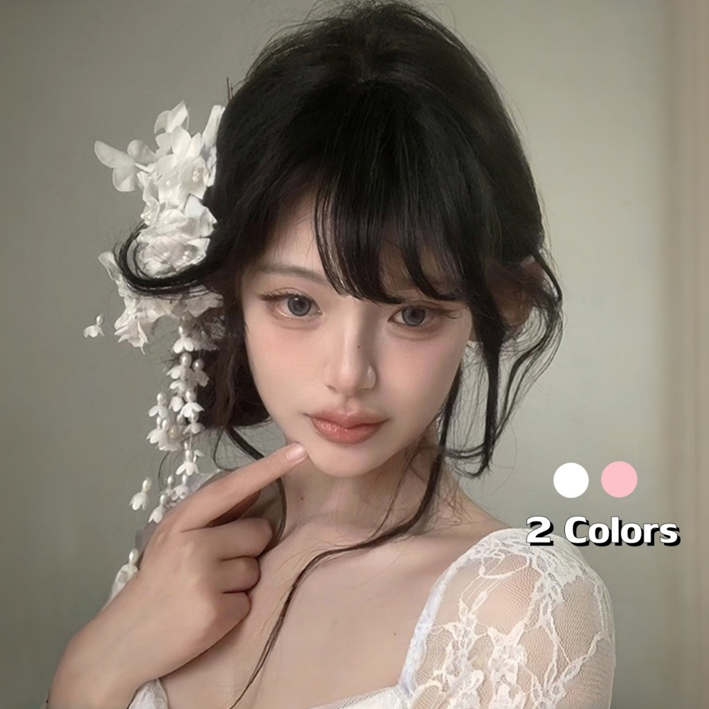 กิ๊บดอกไม้ hairclip ins พู่ สไตล์ญี่ปุ่น หวาน สไตล์เจ้าหญิง หลากสี น่ารัก สไตล์เรโทร คุณภาพสูง พร้อมส่ง