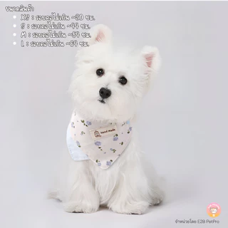 ผ้ากันเปื้อนสีพื้นมินิมอล ผ้าพันคอสุนัข ผ้ากันเปื้อนสุนัข ผ้าพันคอแมว C083