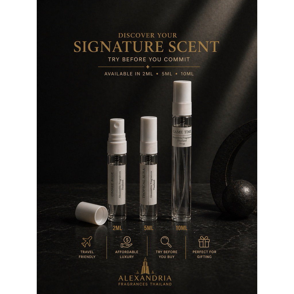 Alexandria Fragrances: Louis Vuitton (LV) inspired หลอดแบ่ง/แบ่งขายนํ้าหอมแท้ Samples 2-10ml หลายๆกลิ่นที่ขายดีที่สุด