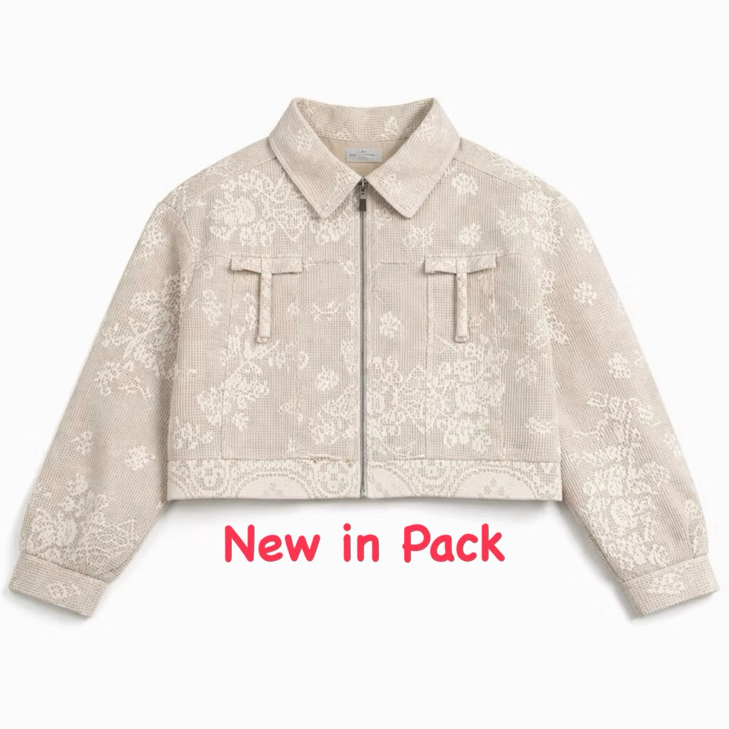 ETOILE BNK | Migle Jacket เสื้ิแจ๊คเก็ตซิปหน้า ✨สีใหม่ Crochet✨ ดีไซน์เก๋ด้วยดีเทลโบว์🎀ด้านหน้าพร้อม