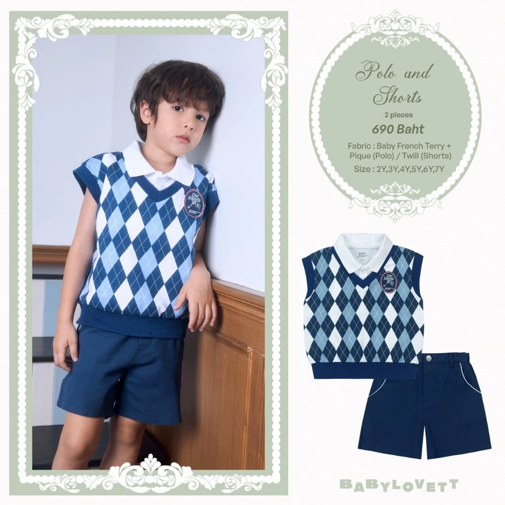 [Babylovett] 19 Villa Fontaine - Polo and Shorts