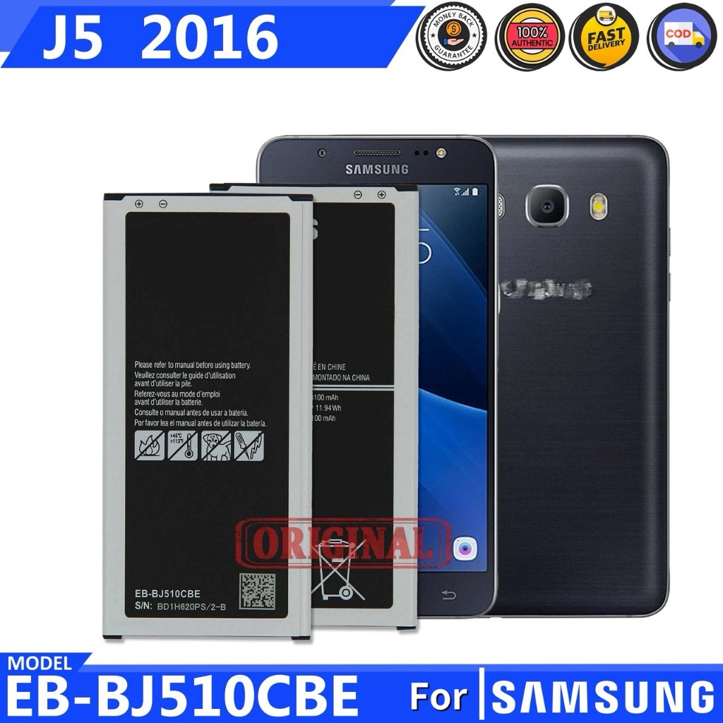 แบตเตอรี่ For Samsung Galaxy J5 2016 รุ่น EB-BJ510CBC EB-BJ510CBE J510 J510F J510FN J510G J510Y J510