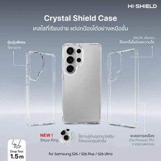 Hishield เคสแม่เหล็ก เคสใส กันกระแทก For Samsung S26 Ultra / S25 Ultra / S24 Ultra / S23 Ultra / S22 Plus / S22