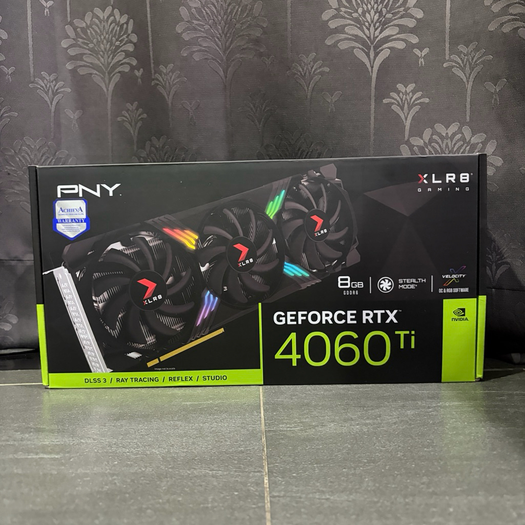 PNY XLR8 RTX 4060 Ti 8GB Triple Fan (VERTO EPIC-X RGB) มือสอง สภาพดี ประกันถึง 06/2026