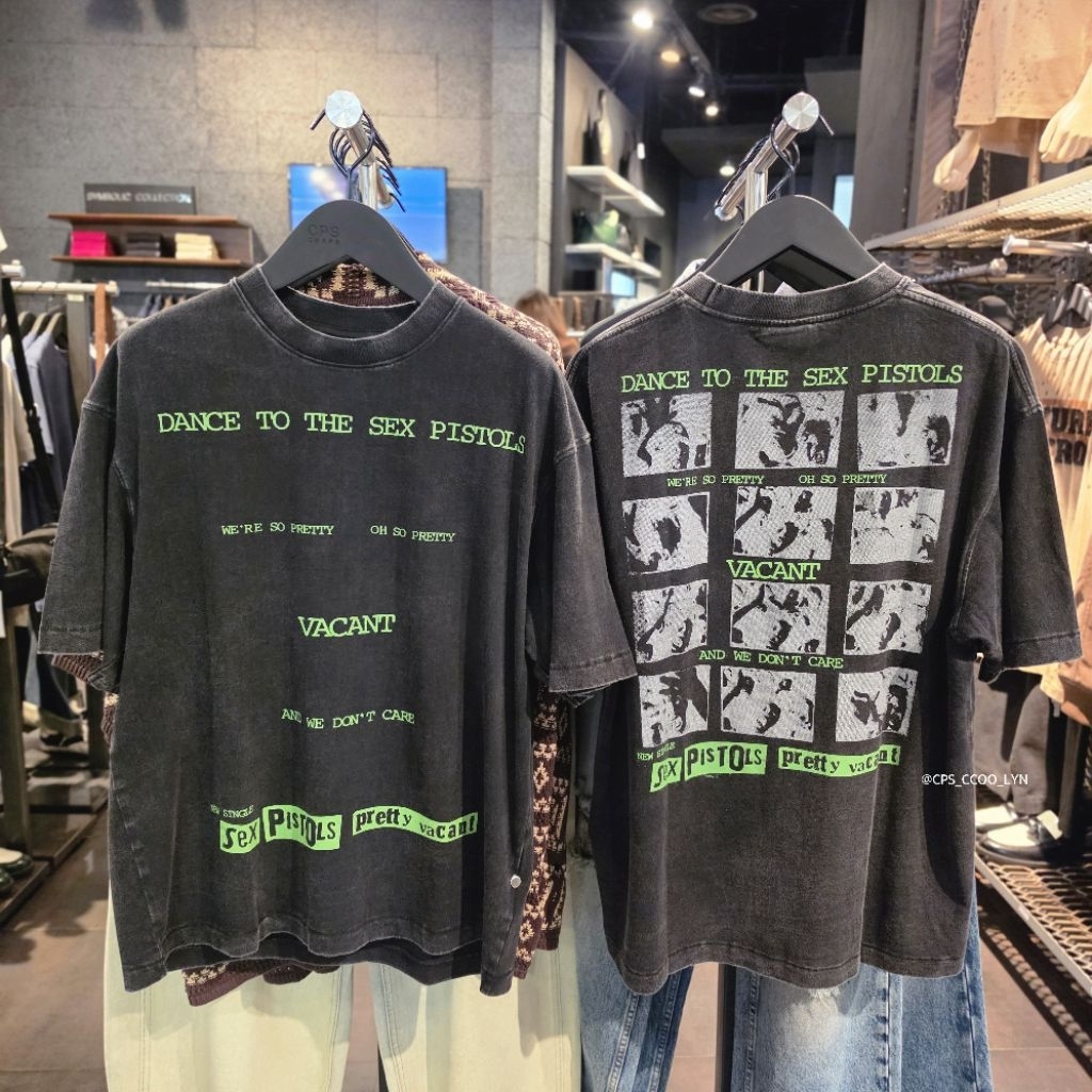 🛍 เสื้อยืดพิมพ์ลาย CPS CHAPS ผู้ชาย คอลใหม่ล่าสุด ของแท้💯% จัดส่งพร้อมถุงShop