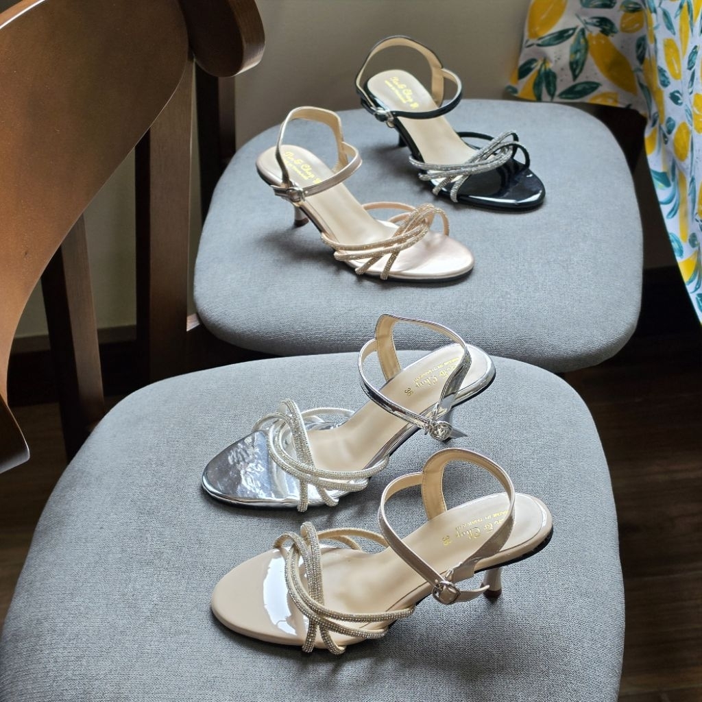 OHODOODEE รองเท้าส้นสูงรุ่น รุ่น: Moonlight Sparkle Sandal วับวาว M03