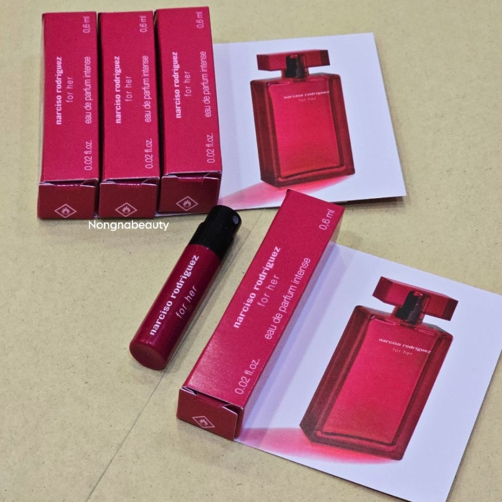 NARCISO RODRIGUEZ For Her EDP Intense 0.6ml(น้ำหอมพกพาในรูปแบบสเปรย์) กลิ่นหอมน่าดึงดูดชวนหลงใหล