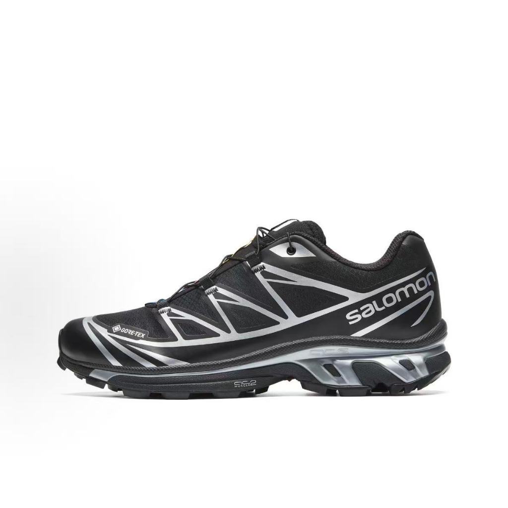 SALOMON XT 6 Black White Grey Silver GTX Expanse รองเท้าเดินป่าใบสำหรับผู้ชาย และผู้หญิง ราคา ถูกที่สุด ดีลบีเคเค แกลเลอรีภาพที่ 4