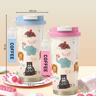 แก้วน้ำ 550ml แก้วน้ำสแตนเลส แก้วกาแฟ แก้ว แก้วเก็บความเย็น แก้วน้ำเก็บอุณหภูมิ