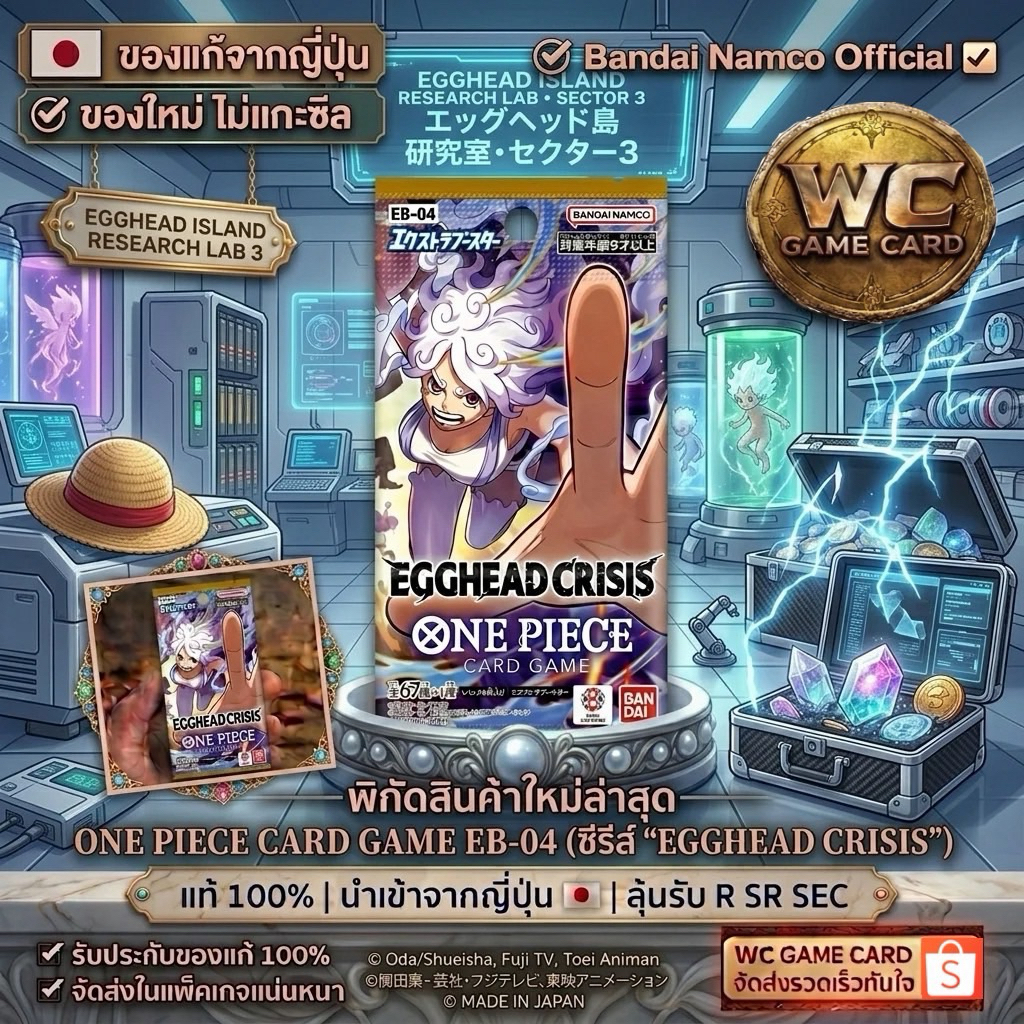 (ซอง)ONEPIECE GAME CARD EB-04 วันพีซอีบี04 แบบซอง ของแท้ 100💯 ภาษาญี่ปุ่น ของแท้ Bandai