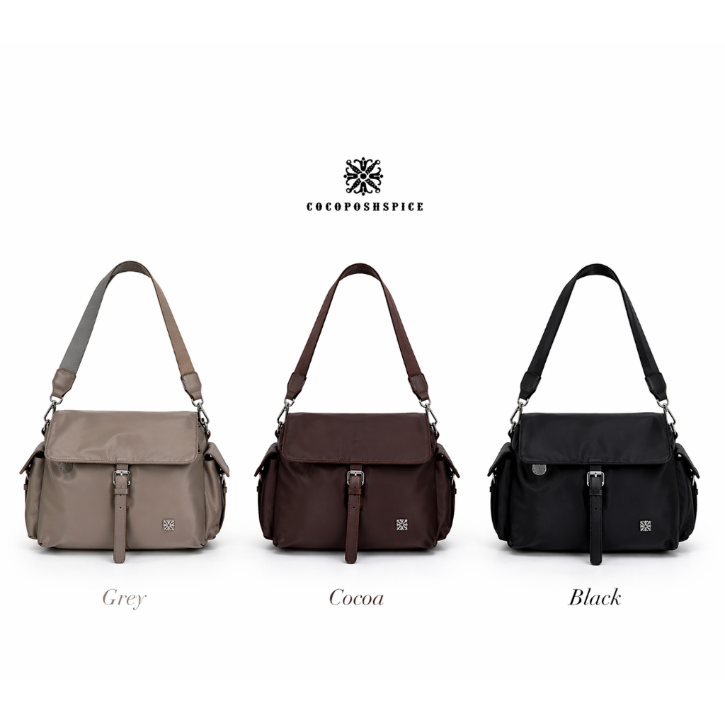 กระเป๋าสะพาย Cocoposhspice London 👜รุ่น 8505👜ผ้าไนลอนคุณภาพดี เบา ทน ไม่ยับง่าย ทรงสวย จุของได้เยอะ✨