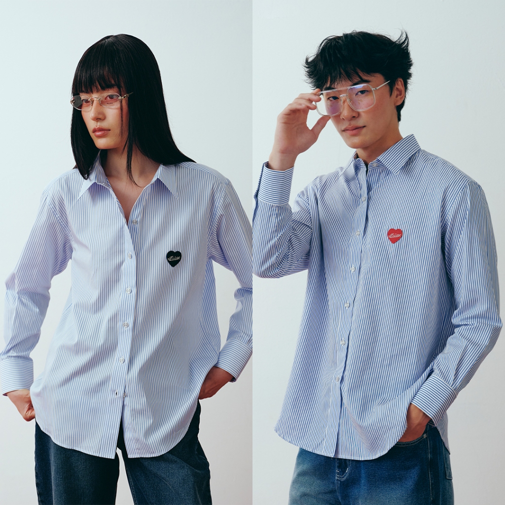 maison KEEPS | Taylor Adore Patch Logo Shirt | Unisex | เสื้อเชิ้ต | มีให้เลือก 2 Size 44" และ 48"