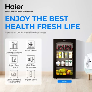 Haier Ice Bar LC-90 | ตู้แช่ไวน์ ตู้แช่เครื่องดื่ม ขนาด 3.2 คิว (90L)