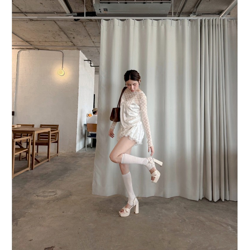 25twentyfives – รองเท้าส้นสูงสไตล์ Platform Strap Heels รุ่น DS-15 wilana ราคา ถูกที่สุด ดีลบีเคเค แกลเลอรีภาพที่ 7
