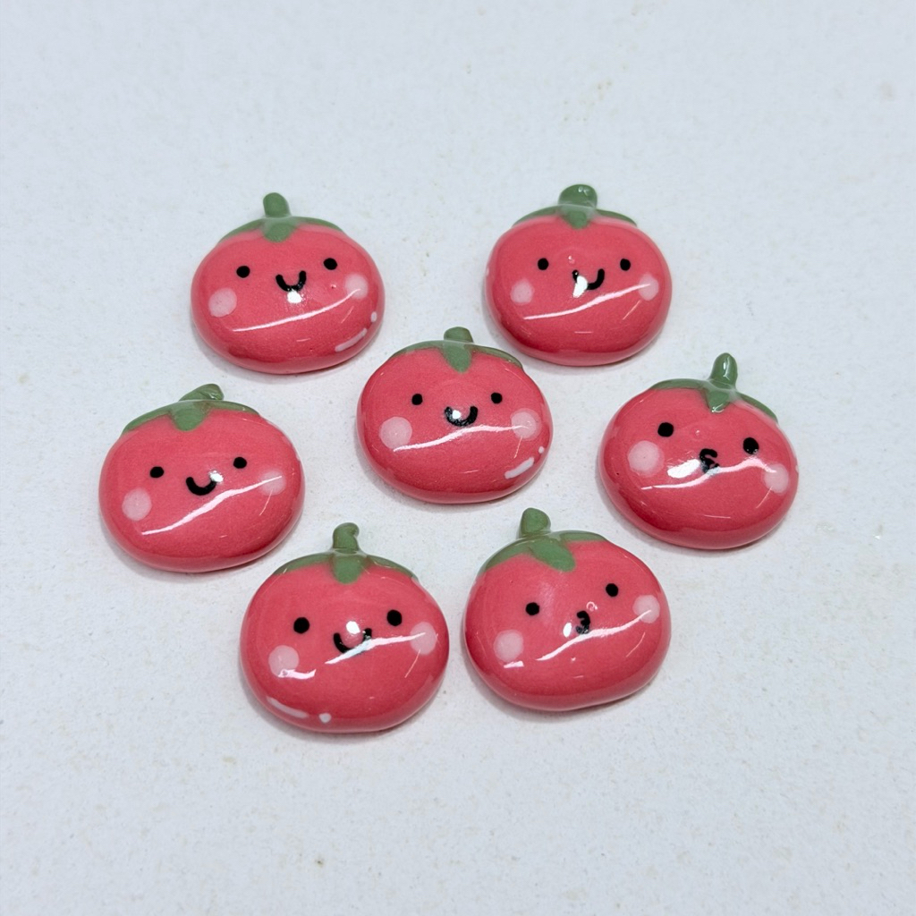 ลูกร่อนมัทฉะ เซรามิก งานแฮนเมด สีฟู๊ดเกรด-มะเขือเทศ