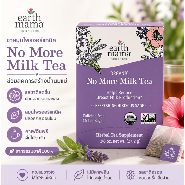 Earth Mama Organic No More Milk Tea