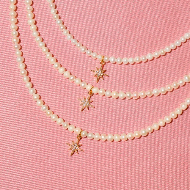 LELISA - Mini Le Pearl - สร้อยมุกน้ำจืดแท้ เม็ดเล็ก สุดน่ารัก มินิมอลสุดๆ พร้อมจี้ความหมาย