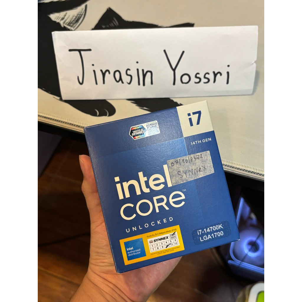 [มือสอง] CPU (ซีพียู) Intel Core i7-14700K - 20C/28T 5.6GHz LGA 1700 ประกัน Synnex 07/10/2572