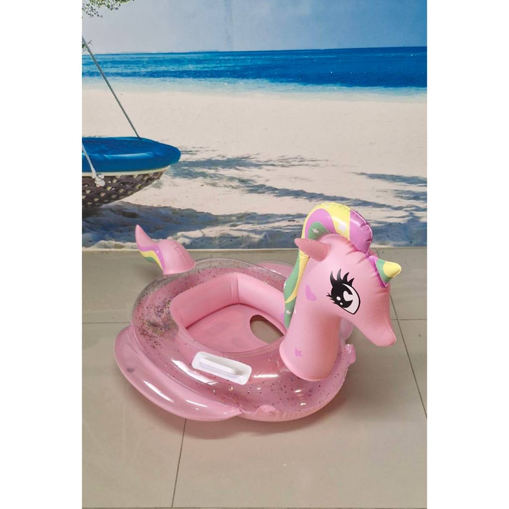 ห่วงยางขาสอดโพนี่วิ้งๆ ชมพู 95×75 Cm SY-A0850 ราคา ถูกที่สุด ดีลบีเคเค