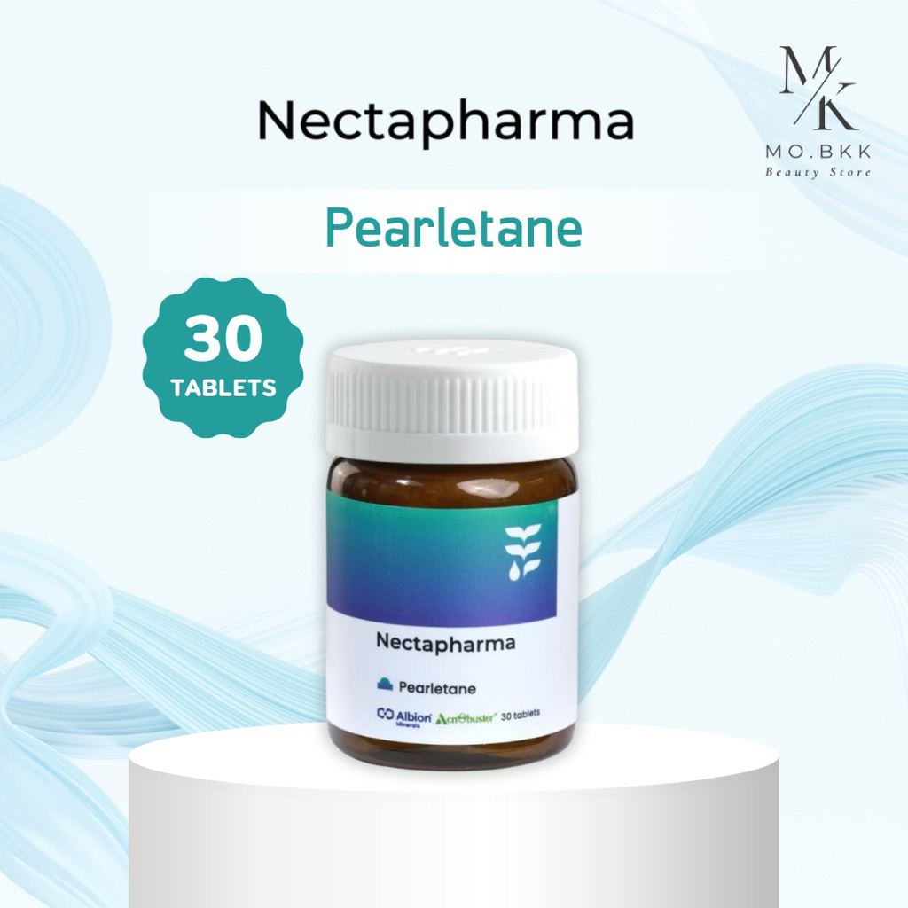 (พร้อมส่ง) Nectapharma Pearletane เพิร์ลลีเทน วิตามินสำหรับคนเป็นสิว สิวฮอร์โมนและรอยสิว (30 เม็ด)