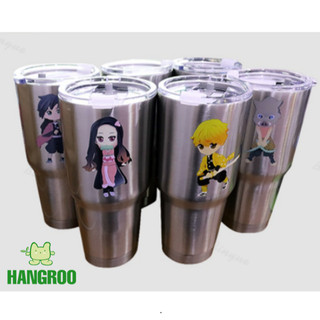 แก้วน้ำ รุ่น Q เก็บความเย็นความร้อน แก้วน้ำสแตนเลส แก้วสีเดียว ขนาด 30 OZ.