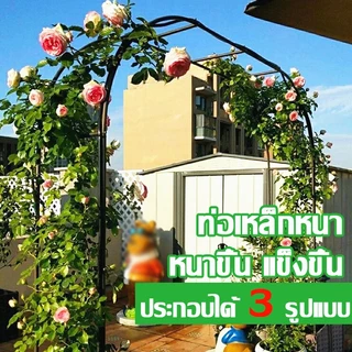 XPX ซุ้มกุหลาบเลื้อย ขนาด 13 mm เป็นเหล็กแข็งแรง น้ำหนักเบาและง่ายต่อการประกอบกับส่วนที่ถอดออกได้สำหรับความยาวที่ต้องการ