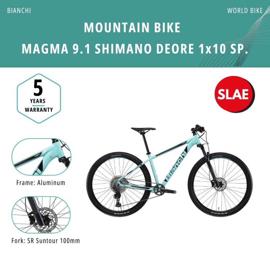 จักรยานเสือภูเขา Bianchi รุ่น Magma 9.1 Deore 1x10 Sp.