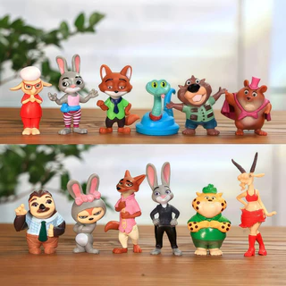 🚀ส่งจากไทย💨ชุดฟิกเกอร์มินิ ซูโทเปีย มี Judy Nick และเพื่อนๆ การ์ตูนน่ารัก งานละเอียด เก็บสะสม แต่ง ทุกวัย ของขวัญโดนใจ