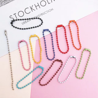 100เส้น โซ่ไข่ปลา พวงกุญแจ สีเงิน,เหลืองดำ ยาว 12ซม. (50เส้น/ถุง)โซ่ไข่ปลา โซ่พวงกุญแจ สีเงิน ยาว12cm