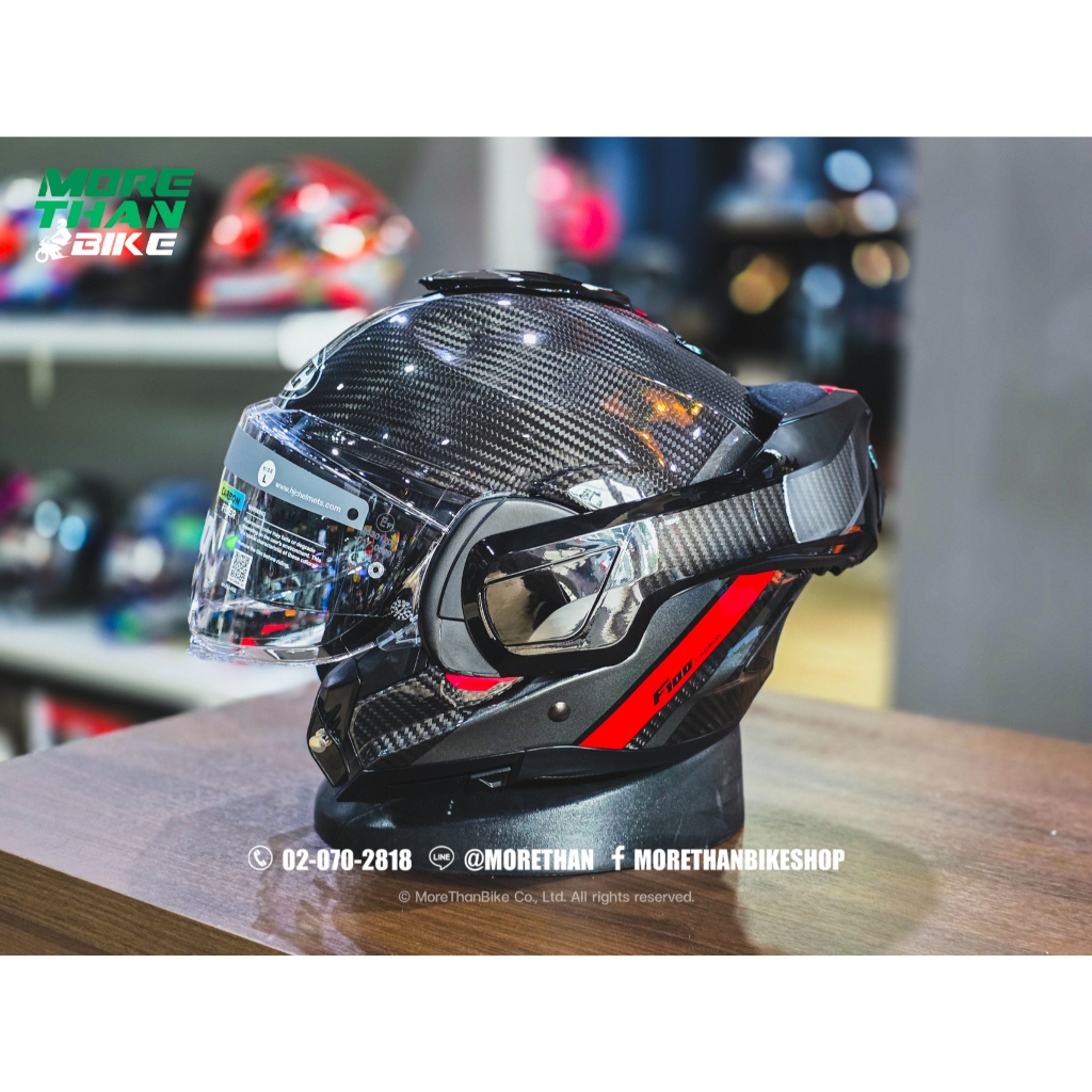 หมวกกันน็อคยกคาง HJC รุ่น F100 Carbon ลาย Stan MC1