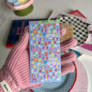 สติกเกอร์PP 3x5 นิ้ว ไดคัท soqstuff ลอกออกแปะได้เลย สติกเกอร์ PP