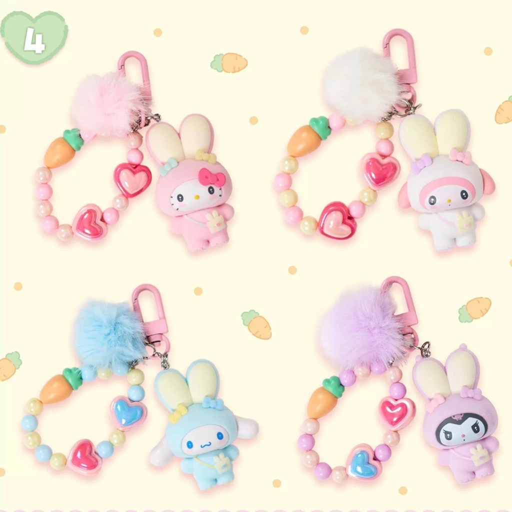 กิ๊บ กิ๊บติดผม พวงกุญแจ กระต่าย ซานริโอ้ Hair clip (Pump Omimi no Usagi no Kai) – โปรปัง