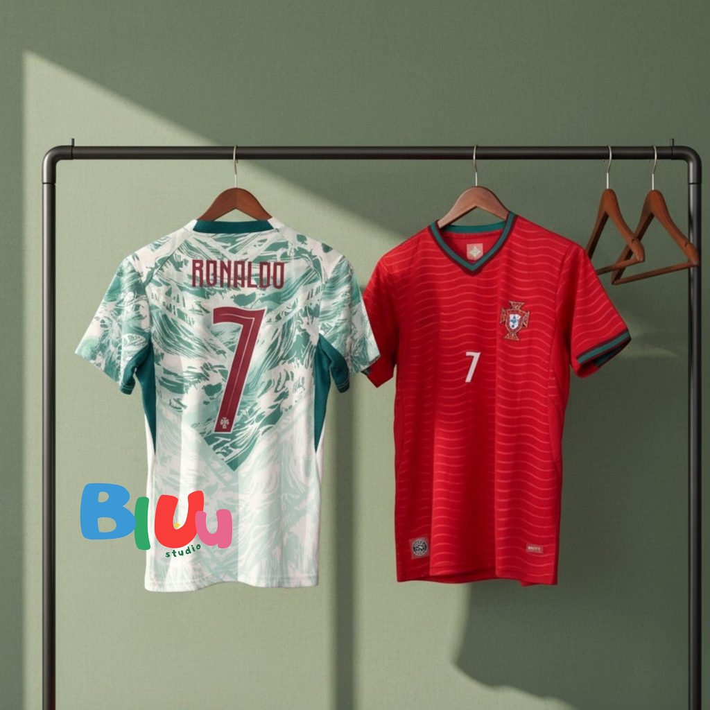 (S-4XL) เสื้อฟุตบอล ทีมชาติ โปsตุเnส 2 สี "บoลโลก 2026" (3A) เกรดแฟนบอล พร้อมเบอร์ชื่อนักเตะ