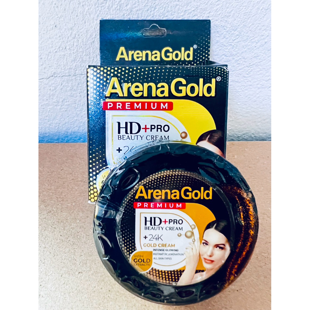 ครีมปากี ArenaGold Premium HD+Pro Beauty Cream 24K Gold ครีมบำรุงผิวหน้า อารีน่า โกลด์ 24k