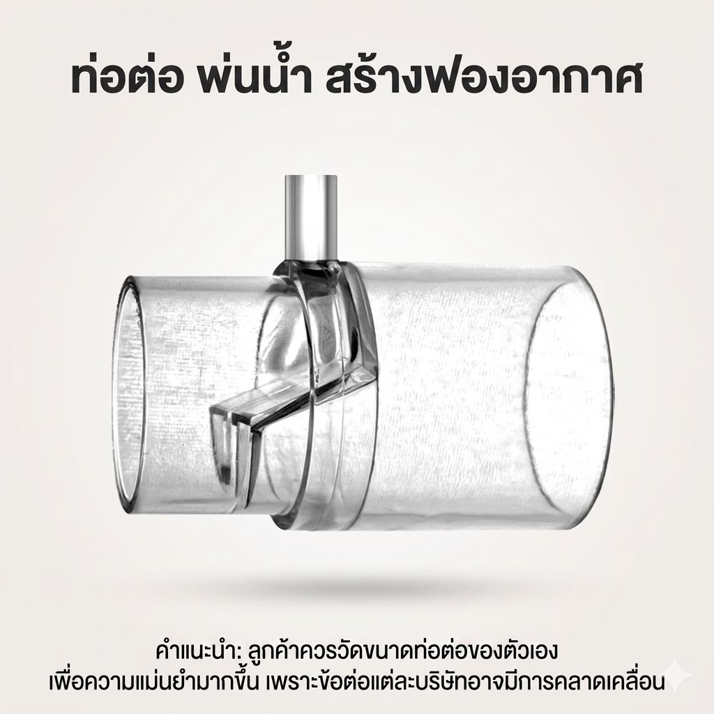 ท่อต่อ พ่นน้ำ สร้างฟองอากาศ O2 by Mofish Aquarium