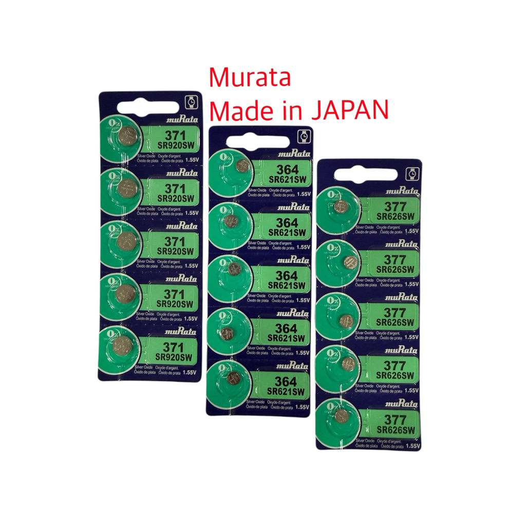 Murata SR626SW/SR621SW/SR920SW(377/371/364)แผง5ก้อน